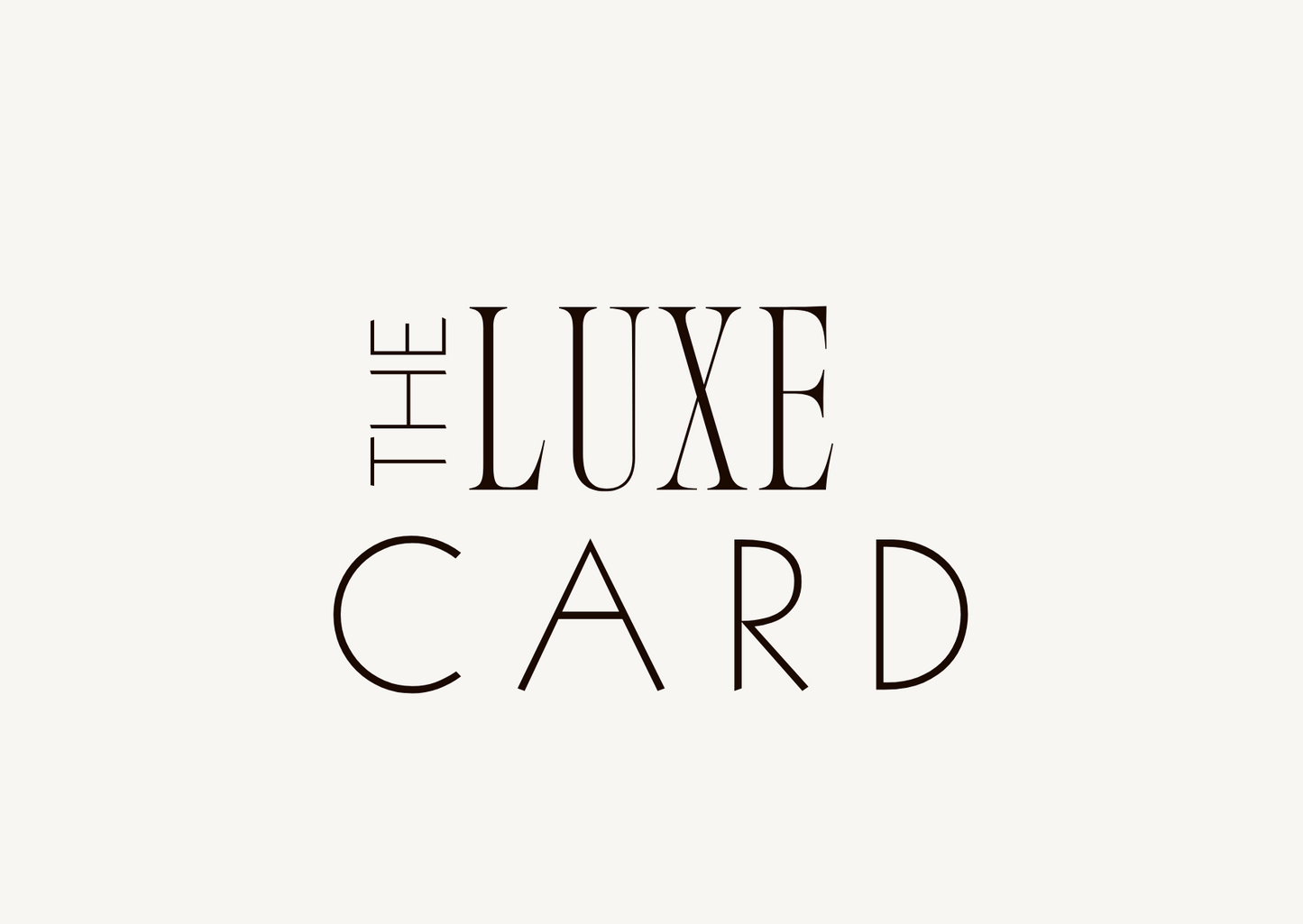 THE LUXE CARD